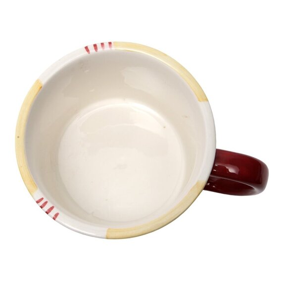 Vintage Large Eddie Bauer Christmas Mug Ceramic 1998 Lightweight Cheer Stocking - Picture 4 of 8